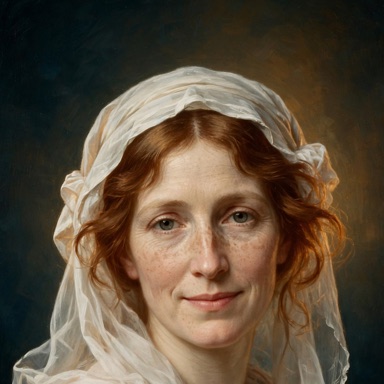 Wrestle with God app icon: Hannah's portrait